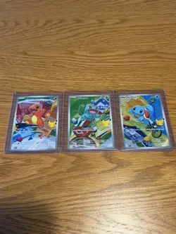 Pokemon TCG First Partner Illustration Gen 1 Kanto Starters Set Mint/Near Mint - Image 1