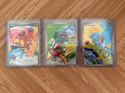Pokemon TCG First Partner Illustration Gen 1 Kanto Starters Set Mint/Near Mint - Image 1
