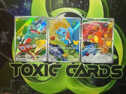 Pokemon TCG First Partner Illustration Gen 1 Kanto Starters Set NM - Image 1