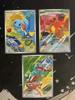 Pokemon TCG First Partner Illustration Gen 1 Kanto Starters Set Mint/Near Mint - Image 1