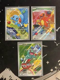 Pokemon TCG First Partner Illustration Gen 1 Kanto Starters Set Mint/Near Mint - Image 2