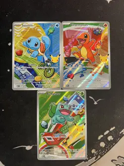 Pokemon TCG First Partner Illustration Gen 1 Kanto Starters Set Mint/Near Mint - Image 5