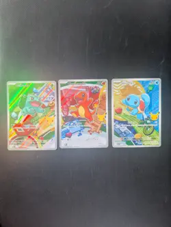 Pokemon TCG First Partner Illustration Gen 1 Kanto Starters Set Mint/Near Mint - Image 1