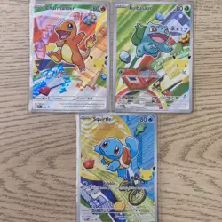 Pokemon TCG First Partner Illustration Gen 1 Kanto Starters Set Mint/Near Mint - Image 1
