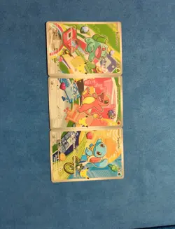 Pokemon TCG First Partner Illustration Gen 1 Kanto Starters Set Mint/Near Mint - Image 1