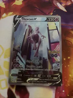 Mewtwo V (Alternate Full Art) 072/078 Pokemon GO Holo - Image 1