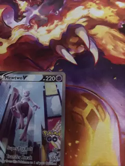 Mewtwo V (Alternate Full Art) 072/078 Pokemon GO Holo - Image 4