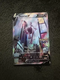 Mewtwo V (Alternate Full Art) 072/078 Pokemon GO Holo - Image 1