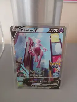 Mewtwo V (Alternate Full Art) 072/078 Pokemon GO Holo - Image 1
