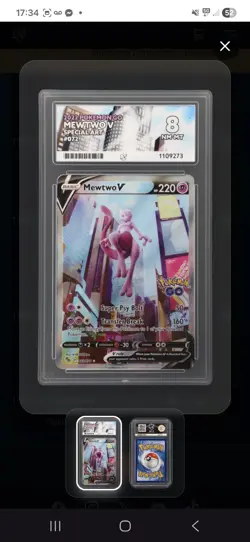 Mewtwo V (Alternate Full Art) 072/078 Pokemon GO Holo - Image 1