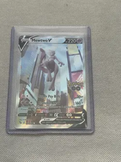 Mewtwo V (Alternate Full Art) 072/078 Pokemon GO Holo - Image 1