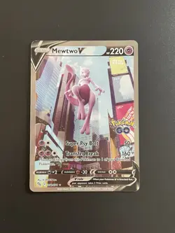Mewtwo V (Alternate Full Art) 072/078 Pokemon GO Holo - Image 1