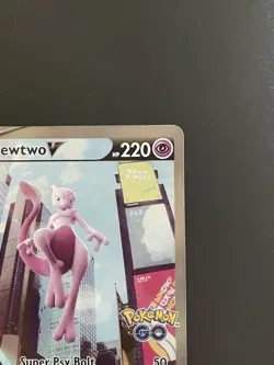 Mewtwo V (Alternate Full Art) 072/078 Pokemon GO Holo - Image 3
