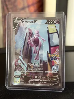 Mewtwo V (Alternate Full Art) 072/078 Pokemon GO Holo RAW/UNGRADED - Image 1