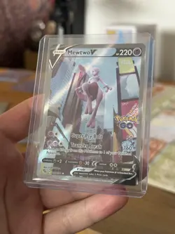 Mewtwo V (Alternate Full Art) 072/078 Pokemon GO Holo RAW/UNGRADED - Image 2