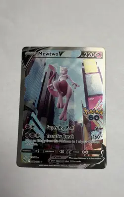 Mewtwo V (Alternate Full Art) 072/078 Pokemon GO Holo - Image 1