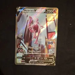 Mewtwo V (Alternate Full Art) 072/078 Pokemon GO Holo - Image 1