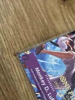 ONE PIECE Luffy P-041 Paris Promo Exclusive Stamp Gear 5 NM card Game French - Image 5
