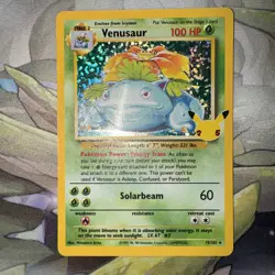 Venusaur 15/102 Celebrations 25th Holo-Foil Rare Pokemon TCG Card- English - Image 1