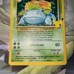 Venusaur 15/102 Celebrations 25th Holo-Foil Rare Pokemon TCG Card- English - Image 2