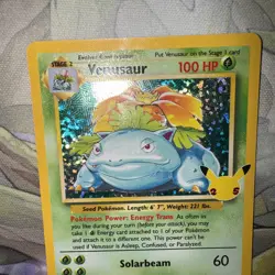 Venusaur 15/102 Celebrations 25th Holo-Foil Rare Pokemon TCG Card- English - Image 3