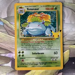 Venusaur 15/102 Celebrations 25th Holo-Foil Rare Pokemon TCG Card- English - Image 4