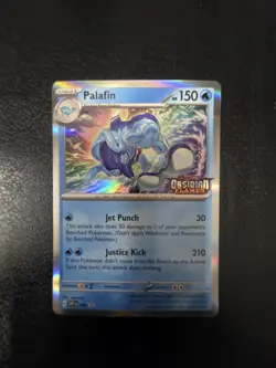 Palafin 036 Obsidian Flames Stamped Pre-Release Promo Pokemon Card - EXC - Image 1