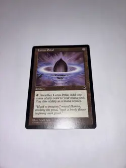 Lotus Petal - Tempest - 1997 - Magic the Gathering - Image 2