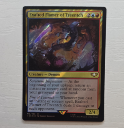 Wizards of the Coast Exalted Flamer of Tzeentch 40K Rare Foil 119/168 English - Image 1