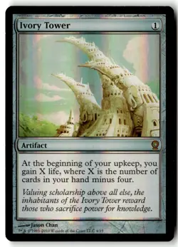 MTG Foil Ivory Tower - From The Vault: Relics Moderately Played English - Image 1