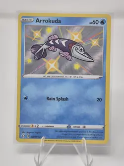 Arrokuda - SV031/SV122 - Pokemon Shining Fates Sword Shield Shiny Rare Card NM - Image 4