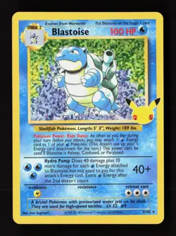 Blastoise 2/102 Classic Collection Celebrations: Classic Collection Pokemon NM - Image 1