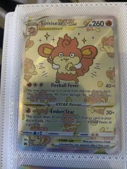Simisear VSTAR GG37/GG70 Crown Zenith Galarian Gallery Ultra Rare Pokemon TCG - Image 1