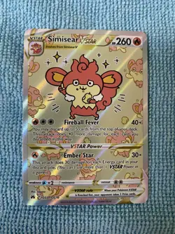 Simisear VSTAR GG37/GG70 Crown Zenith Galarian Gallery Ultra Rare Pokemon TCG - Image 4