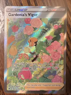Pokemon Gardenia's Vigor Crown Zenith GG61 Ultra Rare Full Art Holo - Image 1