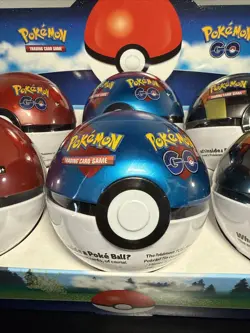 Pokemon TCG- Pokemon Go Set- 6 Pokeball Tins- Factory Sealed and Display Case - Image 3