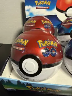 Pokemon TCG- Pokemon Go Set- 6 Pokeball Tins- Factory Sealed and Display Case - Image 4