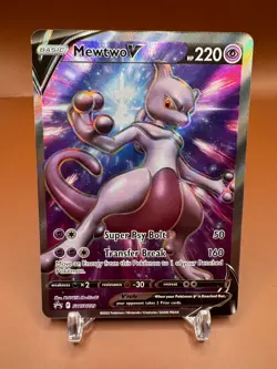 Mewtwo V SWSH229 Holo P Sword & Shield Promo Pokemon Holo Near Mint - Image 1