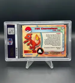2000 Topps Chrome CHARMELEON Pokemon TV - Spectra #5 PSA 8 - Image 2