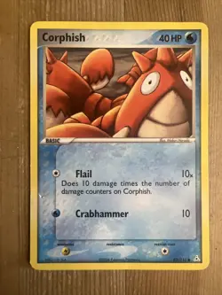 Pokemon TCG Corphish EX Holon Phantoms 63/110 Regular Common DMG - Image 1