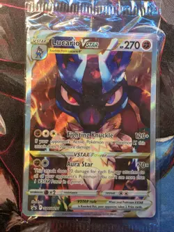 Lucario VSTAR NM SEALED SWSH291 SWSH: Sword & Shield Promo Pokemon TCG Holo - Image 1