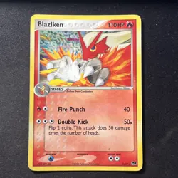 Blaziken 1/17 R Pokemon POP Series 1 Holo DMG - Image 1