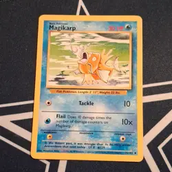 Pokemon Magikarp 35/102 Base Set Common Unlimited Basic Regular 30 HP 1999 - Image 1