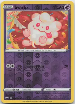 Swirlix 067/198 Common Chilling Reign Pokemon Reverse Holo Near Mint - Image 1