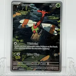 Pokemon TCG Destined Rivals Yanma #183/182 Illustration Rare LP - Image 1