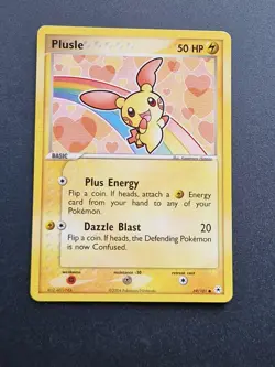 Minun 67/101 & Plusle 69/101 Connected Art Hidden Legends 2004 Pokemon TCG - Image 4