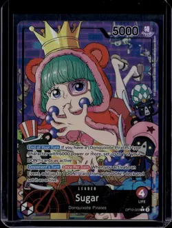 SUGAR 2025 ONE PIECE ROYAL BLOOD LEADER ALT ART OP10-003 Q7107 - Image 1