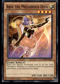 Aria the Melodious Diva Duelist Alliance DUEA-EN014 MP YuGiOh TCG | Buy 10 Get 1 - Image 1