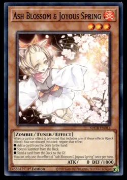 Ash Blossom & Joyous Spring Structure Deck: Soulburner SDSB-EN019 MP YuGiOh TCG - Image 1