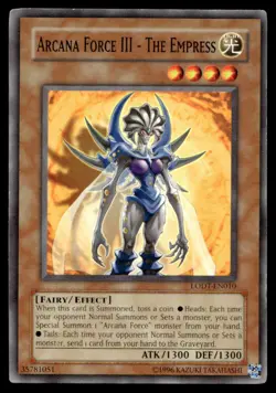 Arcana Force III - The Empress Light of Destruction LODT-EN010 MP YuGiOh TCG | B - Image 1